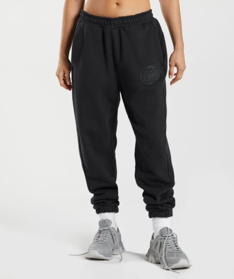 Women's Gymshark GS10 Year Jogger Black | CA 13N758